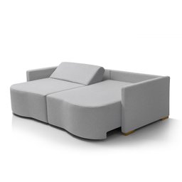 Sofá Cama Retrátil 2 Lugares 184 Cm Moscow Redenobre:cinza Claro - 6