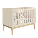 Ver imagem 1 de Berço Mini Cama Noah Square com Pés em Madeira Natural – Areia