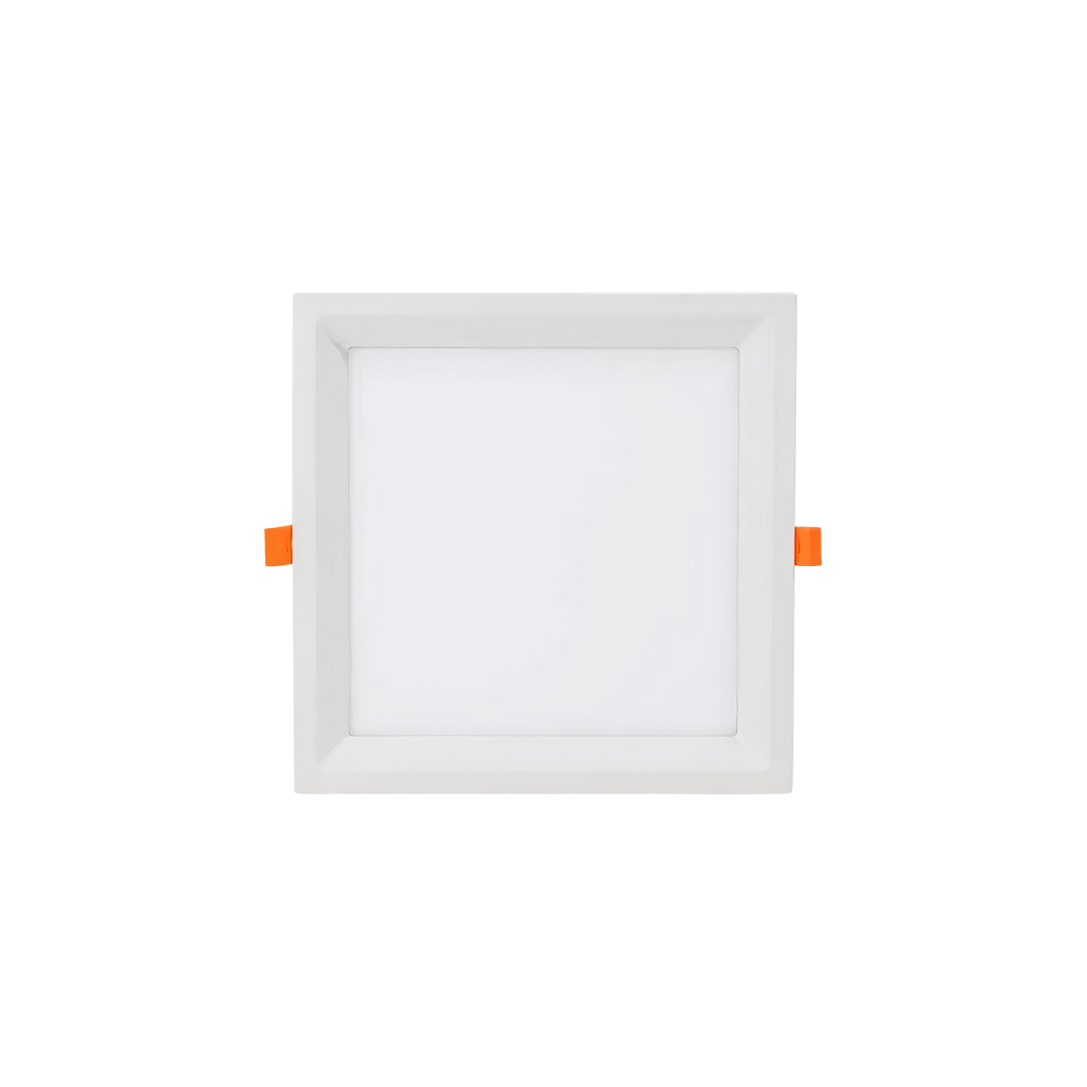 Painel Plafon Embutir Quadrado Recuado Led 12w Bco/ Pto Opus - Branco - Bco Frio 6500k