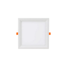 Painel Plafon Embutir Quadrado Recuado Led 12w Bco/ Pto Opus - Branco - Bco Frio 6500k - 1