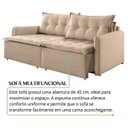 Ver imagem 7 de Sofá Cama Retrátil e Reclinável 180 cm Linho Flórida