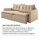Ver imagem 7 de Sofá Cama Retrátil e Reclinável 180 cm Linho Flórida