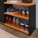 Ver imagem 7 de Sapateira Organizadora com Banco 2 Portas Milano - Preto / Cinamomo