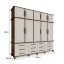 Ver imagem 6 de Guarda-Roupa Casal Vintage Berlim Malbec Off-White