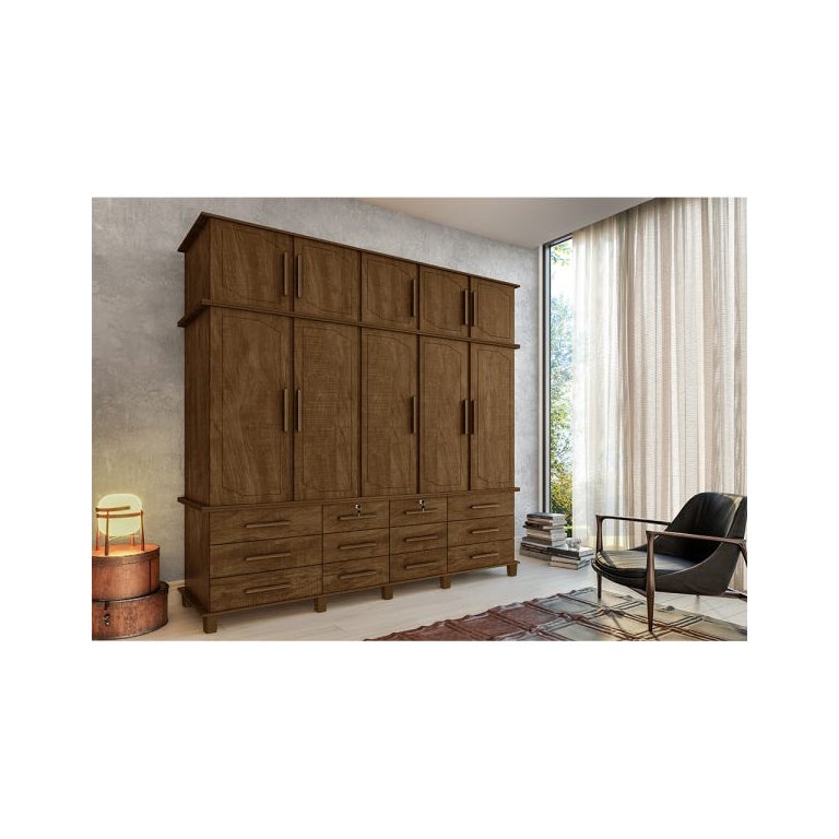 Guarda-Roupa Casal Vintage Berlim Malbec Guarda-Roupa Casal Vintage Berlim Malbec