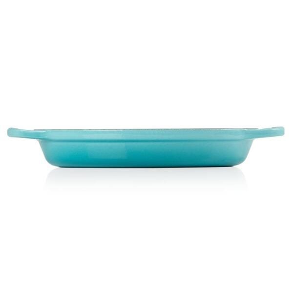 Assadeira Oval em Ferro Fundido 28 cm Azul Caribe Le Creuset - 3