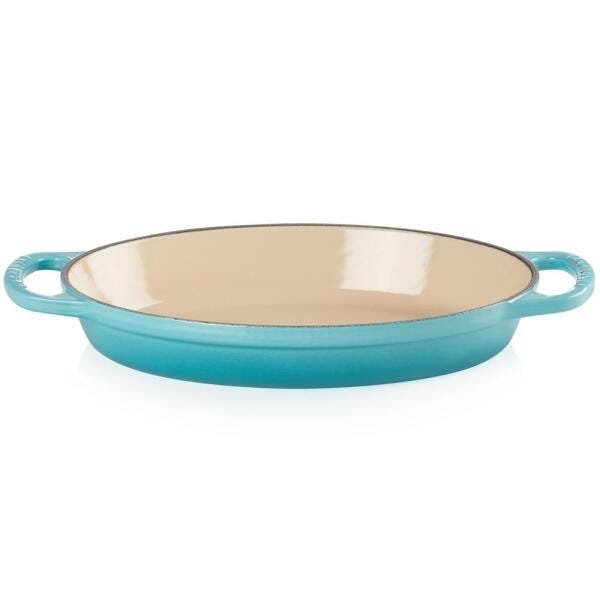 Assadeira Oval em Ferro Fundido 28 cm Azul Caribe Le Creuset - 1