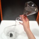 Ver imagem 5 de Ampulheta Decorativa Enfeite Casa Home&co Areia Preta Vidro 39x12x12cm Transparente