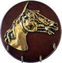 Ver imagem 1 de Porta Chaves Cavalo Artesanal em Latão e Mdf Sat
