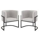 Ver imagem 1 de Kit 02 Cadeiras Poltrona Lua para Sala Quarto Balaqui Decor Cor:bege