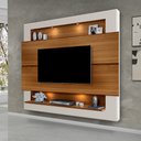 Ver imagem 1 de Painel TV 75 Polegadas com Luzes LED Milão New Carvalho Off White