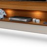 Painel TV 75 Polegadas com Luzes LED Milão New Carvalho Off White - 4