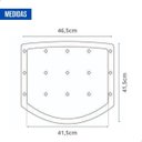 Ver imagem 2 de Assento Plástico Ergoplax Azul Bic Cadeira Iso