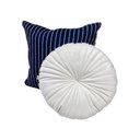 Ver imagem 5 de 2 Almofadas Redondas Rendy em Veludo Branco