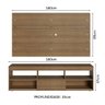 Rack com Painel para Tv até 65 Polegadas Rustic Orlando Madesa - 4