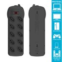 Ver imagem 2 de Filtro de Linha 10 Tomadas 10a Bivolt Cabo 1,2m Qualitronix