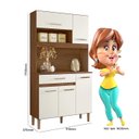 Ver imagem 3 de Kit Cozinha Linha Magazin 90 Nicioli - Évora Rústico/off White Cristal