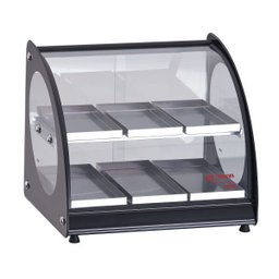 Estufa 6 Bandejas Duplas Eamd-6 Master Preta Vidro Curvo 127V - Edanca - 1