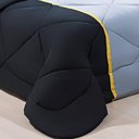 Ver imagem 4 de Enxoval Edredom + Jogo de Cama King Aconchego Premium 06 Peças - Preto- Cinza