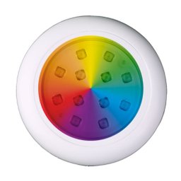 Luminaria de Piscina 12leds Rgb 12v Branca 18w Ip68 Mayler - 1