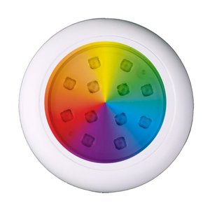 Luminaria de Piscina 12leds Rgb 12v Branca 18w Ip68 Mayler