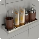 Ver imagem 1 de Porta Shampoo Adesivo Sem Furar Parede Inox DF