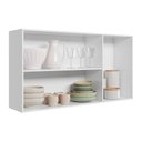 Ver imagem 2 de Armario de Cozinha Aéreo Intenza 120cm 3 Portas Branco/branco Uv - Nicioli