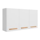 Ver imagem 1 de Armario de Cozinha Aéreo Intenza 120cm 3 Portas Branco/branco Uv - Nicioli
