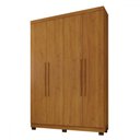 Ver imagem 2 de Guarda-roupa Casal Bari 4 Portas 3 Gavetas Cinamomo - Panorama Móveis