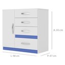 Ver imagem 2 de Cômoda Vênus 4 Gavetas 1 Porta Moval - 70704