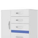 Ver imagem 3 de Cômoda Vênus 4 Gavetas 1 Porta Moval - 70704