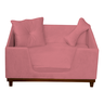 Poltrona Cama Pet Thor - Veludo Rose - 1