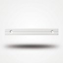 Ver imagem 3 de Kit 5 Puxador de Móveis Wave Cava 30cm em Alumínio - Branco