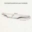 Ver imagem 4 de Kit 5 Puxador de Móveis Wave Cava 30cm em Alumínio - Branco