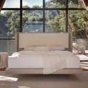 Ver imagem 1 de Cama Viena Casal Futurista com Estrado Reforçado, Cabeceira Estofada e Acabamento Premium