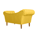 Ver imagem 3 de Namoradeira Recamier Sofá Decorativo 02 Lugares Dubai Corino Amarelo - Incasa Decor