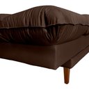 Ver imagem 2 de Sofá Cama Andorra com Banqueta Corano 3 Lugares Reclinável Império Marrom 310