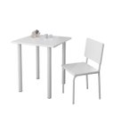 Ver imagem 2 de Conjunto Infantil Estudo Mesa e Cadeira Branca Compacta