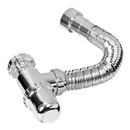 Sifão Copo Sanfonado Cromado Astra 3 Uni - 2