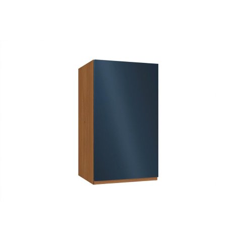 Armário Aéreo Cozinha Modulado Ciela R642 C/ 1 Porta 40cm Canela/azul - Kappesberg