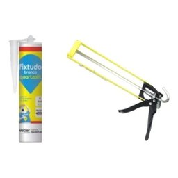 Cola Fixtudo Branco Quartzolit 400g + Aplicador Profissional - 2