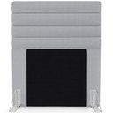 Ver imagem 5 de Cabeceira Cama Box Solteiro 90cm Rubi W01 Linho Cinza - Mpozenato