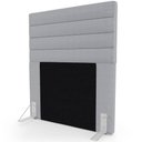 Ver imagem 1 de Cabeceira Cama Box Solteiro 90cm Rubi W01 Linho Cinza - Mpozenato
