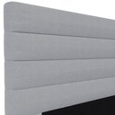 Ver imagem 3 de Cabeceira Cama Box Solteiro 90cm Rubi W01 Linho Cinza - Mpozenato