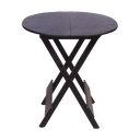 Ver imagem 3 de Kit 20 Jogos de Mesa Dobravel com 4 Cadeiras Tampo Redondo 70x70 Tabaco