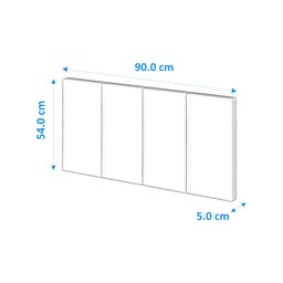 Cabeceira Painel Estofada Para Cama Solteiro 90cm - 3