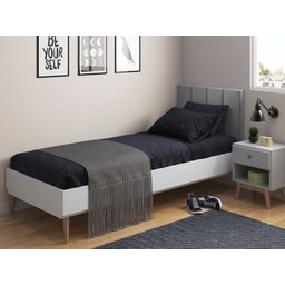 Cabeceira Painel Estofada Para Cama Solteiro 90cm - 3