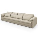 Ver imagem 1 de Sofá Retrátil 4 Lugares para Sala 339cm Dijon Couro Creme S07 - Mpozenato