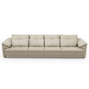 Ver imagem 4 de Sofá Retrátil 4 Lugares para Sala 339cm Dijon Couro Creme S07 - Mpozenato