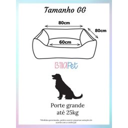 cama pet cachorro porte grande 80cm fundo impermeável patinha pink - 3
